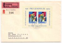 Pro Juventute 50 Jahre: Eilsendung Bern - Liebefeld 1962